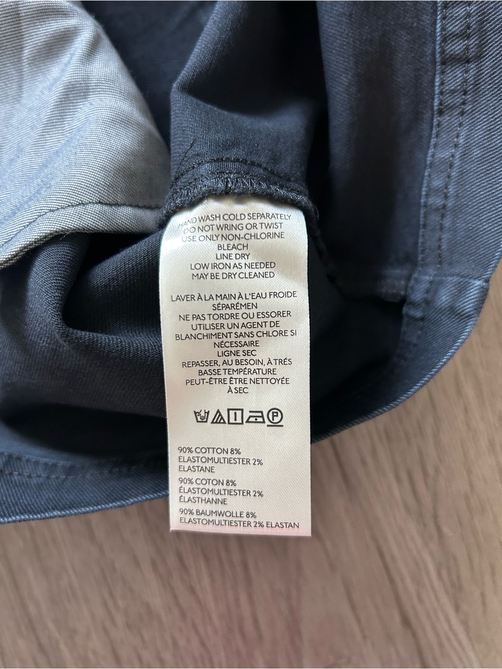 Dark Denim Skirt from Anthropology with Button-Front and Pockets - Picture 10 of 10